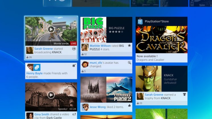Képeken a PlayStation 4 felhasználói interfész - 3. kép