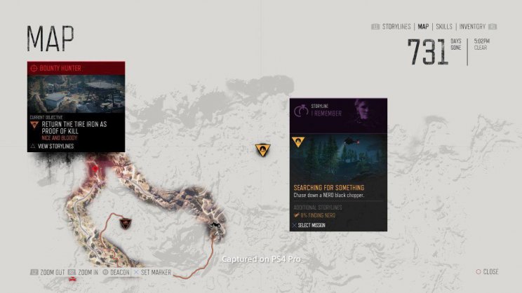 Kiszivárgott a Days Gone térképe - 2. kép