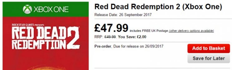 Kiszivárgott a Red Dead Redemption 2 megjelenési dátuma? - 2. kép