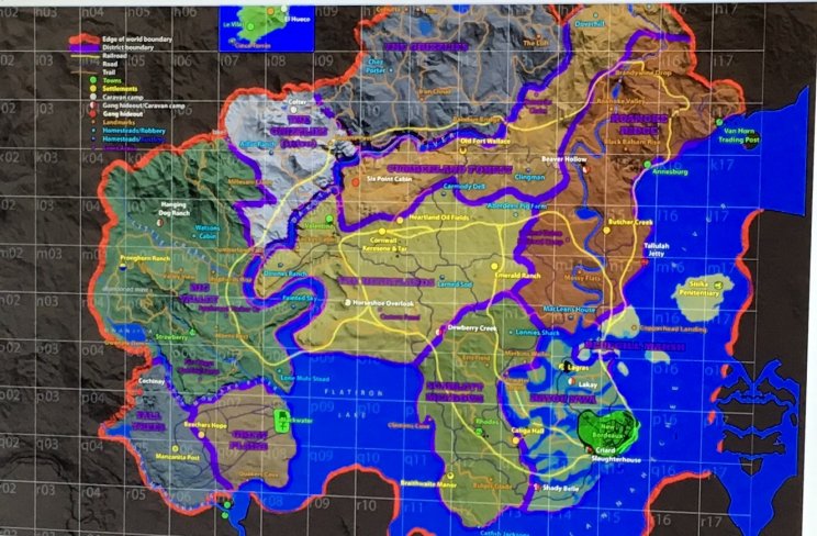 Kiszivárgott a Red Dead Redemption 2 térképe - 2. kép