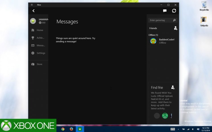 Kiszivárgott néhány kép a Windows 10 Xbox alkalmazásáról - 2. kép