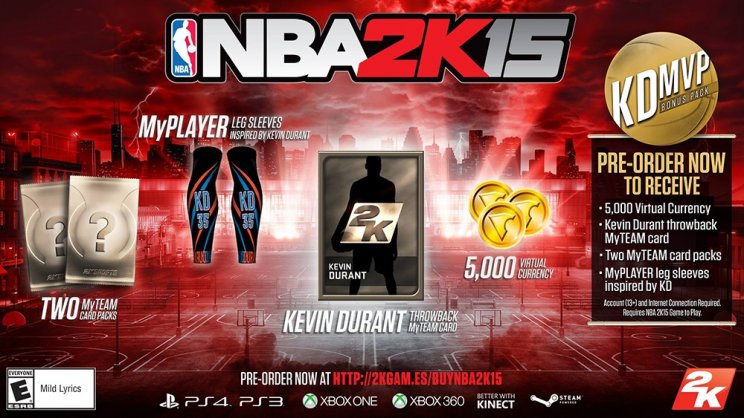 Lehullt a lepel az NBA 2K15 előrendelői bónuszairól - 2. kép
