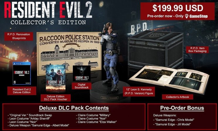 Leleplezték a Resident Evil 2 remake gyűjtői kiadását - 2. kép