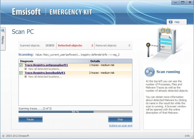 Letölthető az Emsisoft Emergency Kit legújabb változata - 4. kép