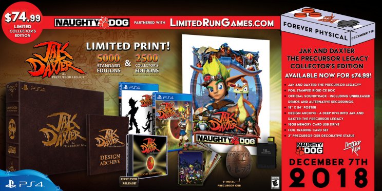 Limitált példányban, de lemezen is kijönnek a Jak and Daxter játékok PS4-re - 2. kép