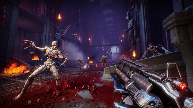 Megjelent a klasszikus lövöldéket idéző, bullet hell démonirtós FPS, a Scathe - 3. kép