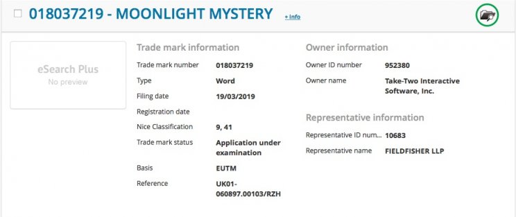Moonlight Mystery címmel készül valami a Take-Two háza táján - 2. kép