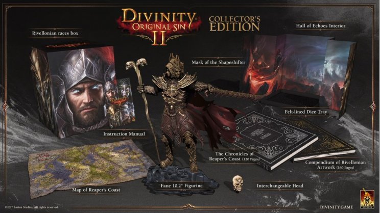 Nagyon csinos gyűjtői kiadást kap a Divinity: Original Sin II - 2. kép