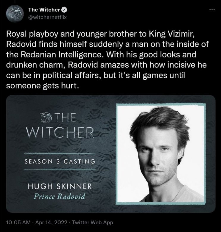 Négy új szereplő is bemutatkozott a Netflix-féle The Witcher-sorozathoz - 4. kép