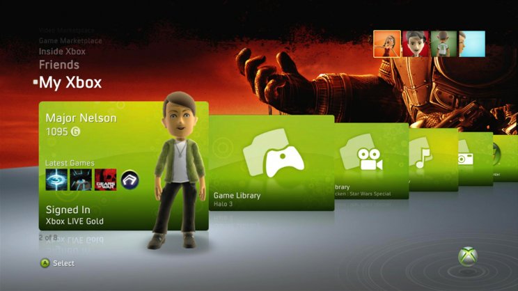 New Xbox Experience: Témák, felületek - 2. kép