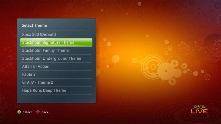 New Xbox Experience: Témák, felületek - 6. kép