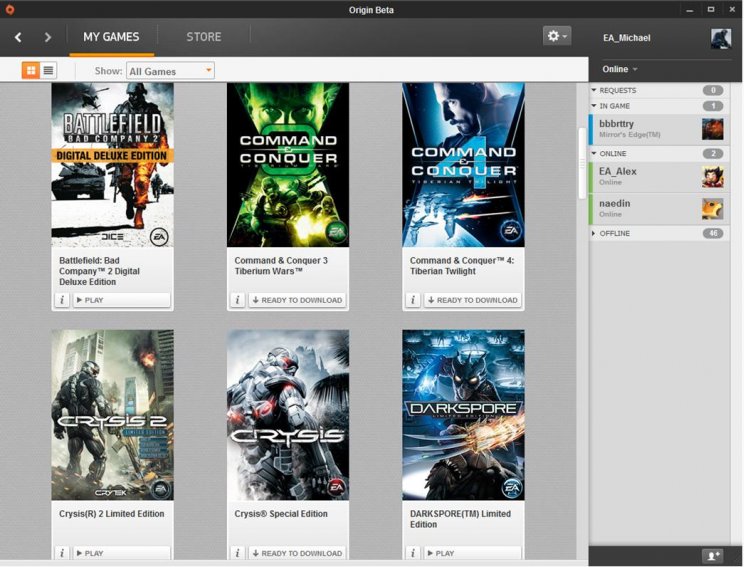 Origin - Bemutatkozik az EA online boltja  - 2. kép