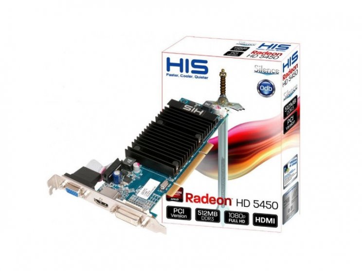 PCI-os Radeon HD 5450 a HIS kínálatában - 3. kép