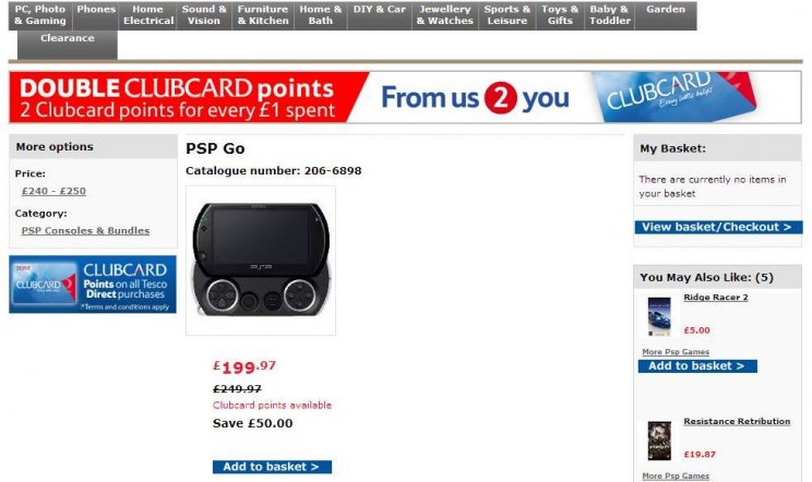 PlayStation Portable Go!: A Tesco máris akciózza - 2. kép