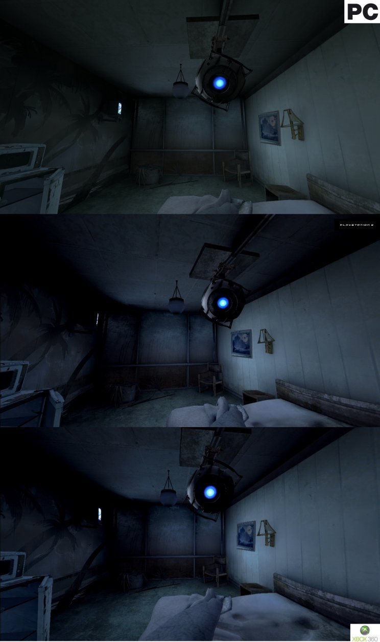 Portal 2: Vizuális összehasonlítás - PC, PlayStation 3, Xbox 360 - 3. kép