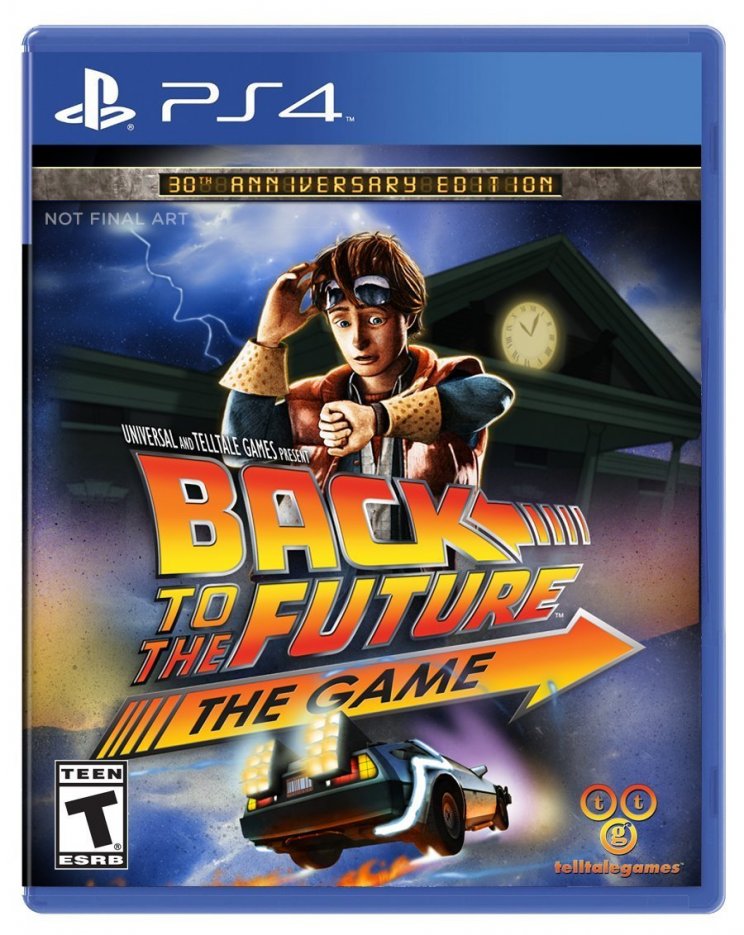 A Back to the Future 30th Anniversary Edition PS4-es dobozképe