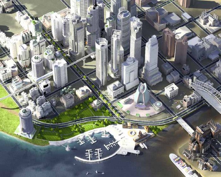 Impozáns Sim City 5 koncepciós rajzok bukkantak fel a világhálón - 3. kép