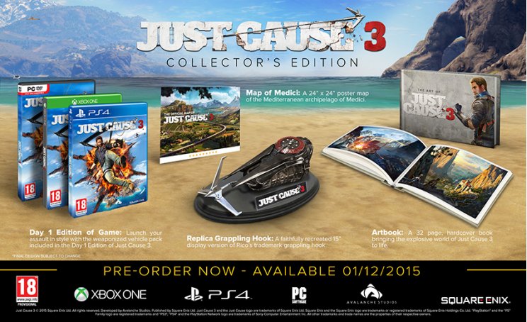 Szemrevaló lesz a Just Cause 3 gyűjtői kiadása - 2. kép