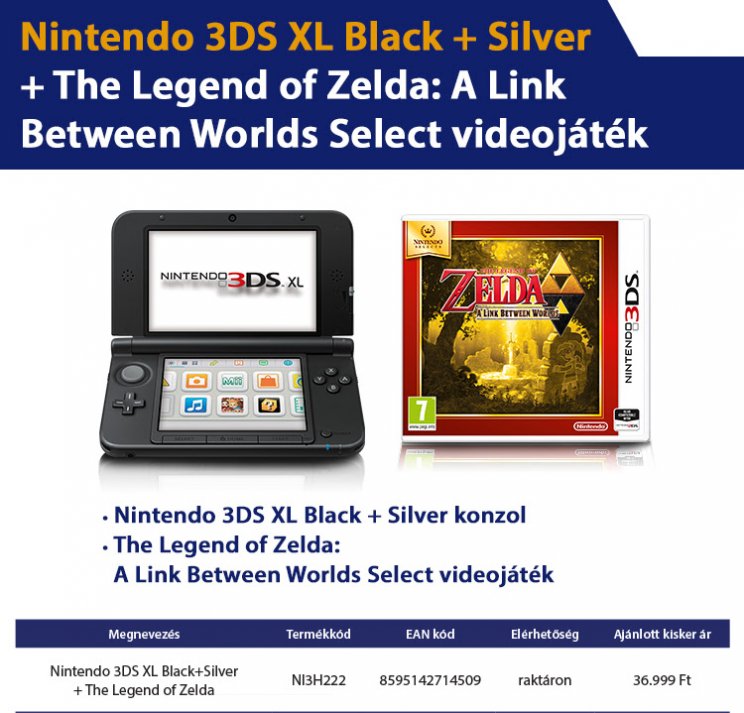 Szuper áron érkeztek hazánkba a legújabb Nintendo 3DS és 3DS XL gépcsomagok - 2. kép