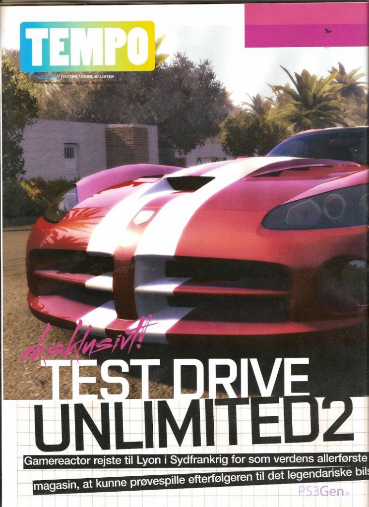 Test Drive Unlimited 2: Néhány scan kép, csipetnyi friss információval párosítva - 2. kép