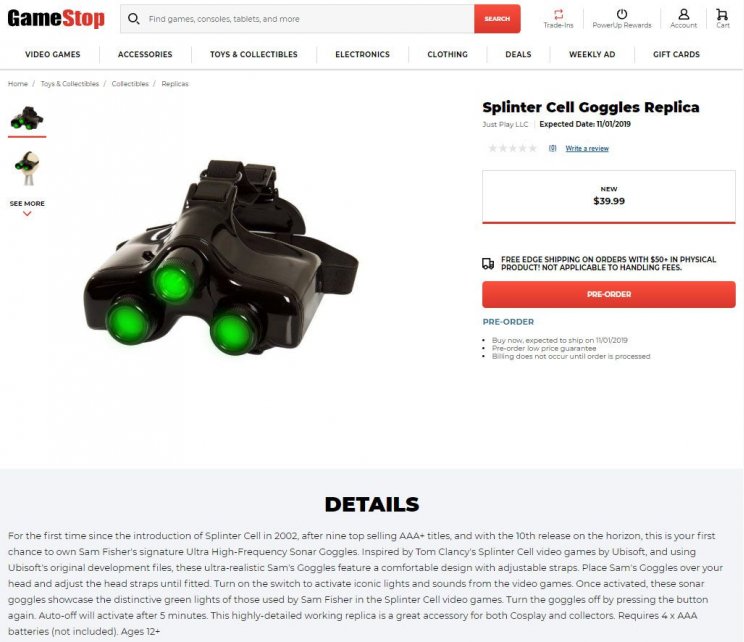 Új Splinter Cellt szivárogtat a Gamestop, elvileg láthatáron van az új rész - 2. kép