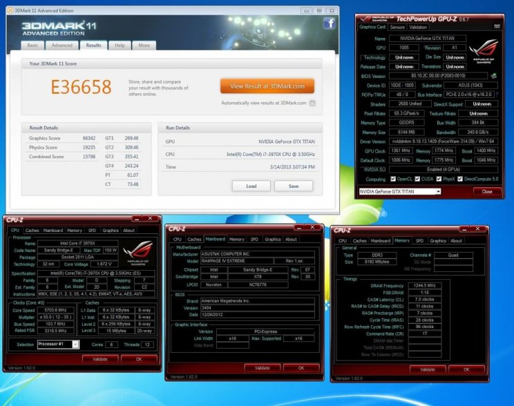 Új 3DMark világrekordot ért el az Asus GeForce GTX Titan - 2. kép