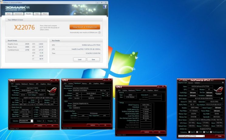 Új 3DMark világrekordot ért el az Asus GeForce GTX Titan - 3. kép