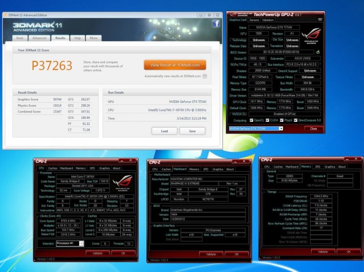 Új 3DMark világrekordot ért el az Asus GeForce GTX Titan - 4. kép