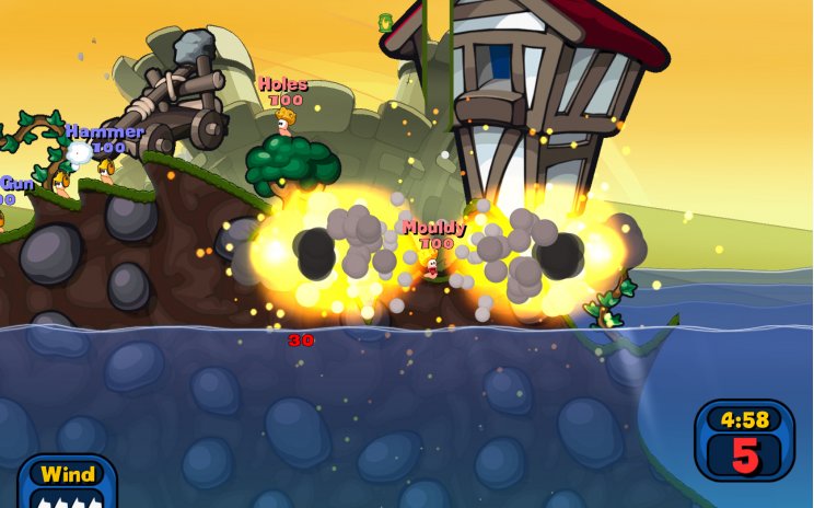 Worms Reloaded: Augusztus 26-án térnek vissza PC-re a 2D-s kukacok - 3. kép