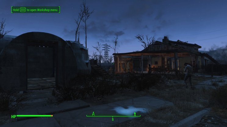 Idill öklét néző kínaival és Power Armor Stationnel.