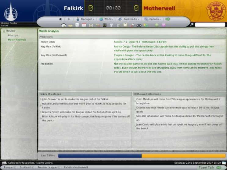 Soccer Manager 2008 teszt - 5. kép