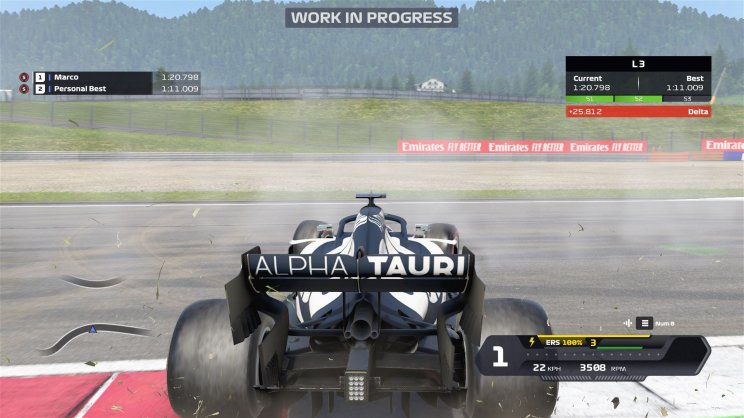 DriftMaster2000 túl későn vette észre, hogy rossz játékot indított el.