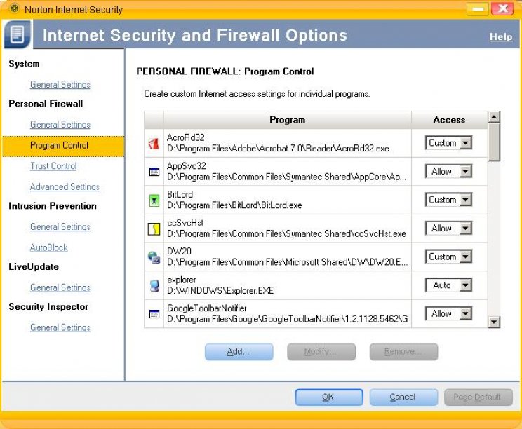 Norton Internet Security 2007 - 8. kép