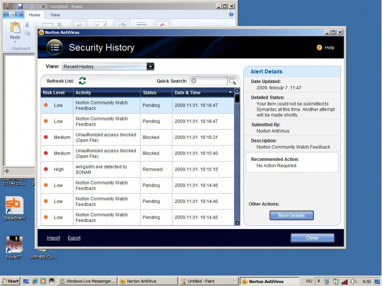 Norton Internet Security 2009 - 6. kép