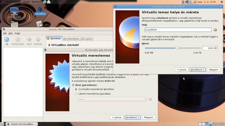 VirtualBox 2. rész - 4. kép