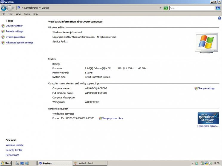 Windows Server 2008 Workstation - 7. kép