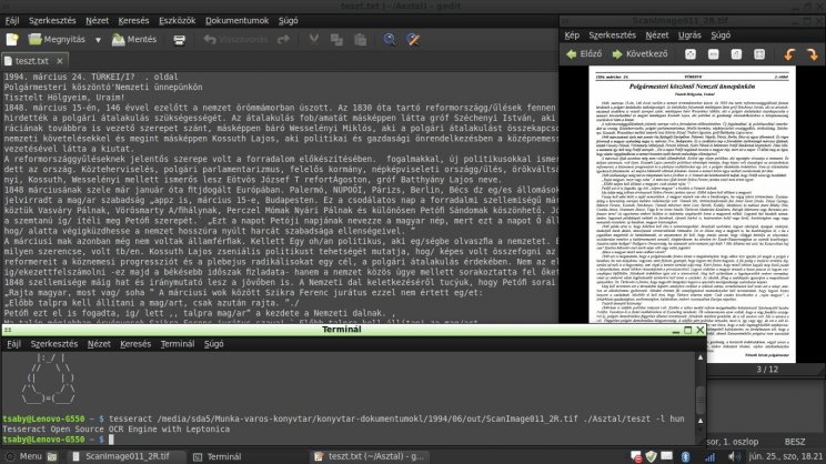 Digitalizálás és karakterfelismerés Linuxon - 6. kép