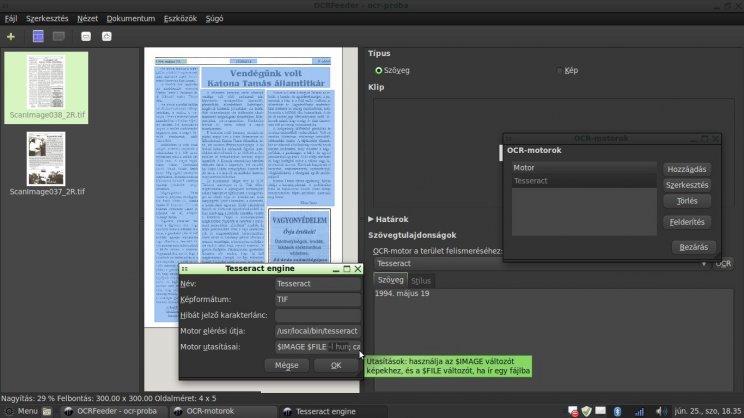 Digitalizálás és karakterfelismerés Linuxon - 7. kép