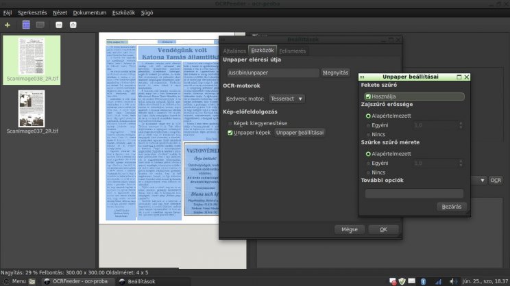 Digitalizálás és karakterfelismerés Linuxon - 8. kép