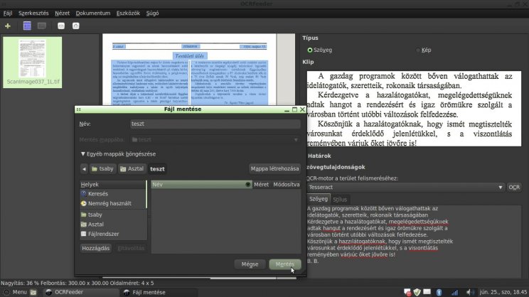 Digitalizálás és karakterfelismerés Linuxon - 9. kép