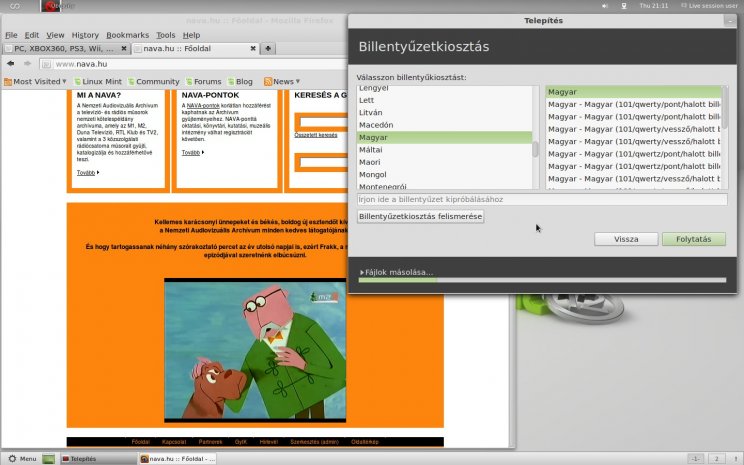 Linux Mint 12 - 2. kép