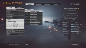 Ilyen lesz a fegyverek testreszabása a Battlefield 4-ben