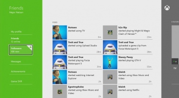Xbox ONE - Videón a barátok kezelése