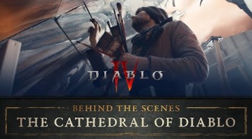 Egy komplett katedrálist kifestettek a Diablo IV tiszteletére