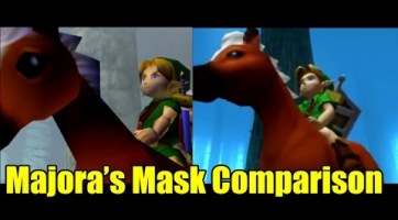 Videón hasonlíthatod össze a The Legend of Zelda: Majora's Mask régi és új változatát