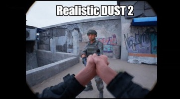 Hiperrealisztikus feldolgozást kapott a Counter-Strike ikonikus Dust2 csatatere