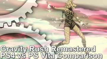 Egymás mellett PlayStation 4-en és Vitán a Gravity Rush Remastered