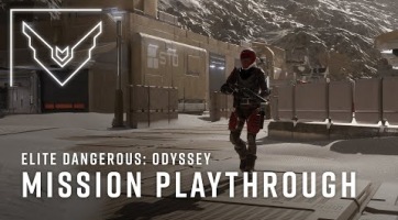 Gameplay videón az Elite Dangerous: Odyssey expanzió