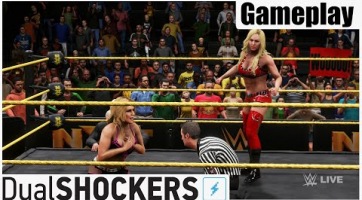 Még a bíró is térden állva remeg, úgy bunyózik egymással ez a két pankrátor a WWE 2K20-ban