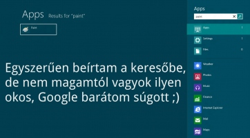 Win8, azaz, adjatok egy pakk zsepit mert besírtam! 